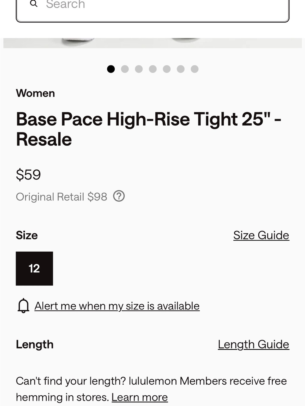 Base Pace High-Rise Tight 25" - Navy